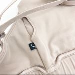 Gymshark Laser Cut Crossover Strappy Sports Bra: Taupe Photo 9