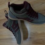 Women size 8 Gray and Maroon Sneakers Photo 3