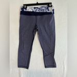 Ivivva  Gray Cropped Pants with Blue Waistband A0356 Photo 1