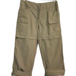The North Face Women’s Khaki Nylon Hiking Convertible Cargo Pant Shorts 14 Photo 0