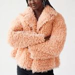 Urban Outfitters NWT Poppy Pink Sherpa Jacket Photo 4
