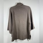 Ralph Lauren Lauren  Lambswool/Cashmere Blend Brown Poncho Cut Turtleneck Sweater Photo 1