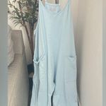 Free People Movement Hot Shot Onesie Mediterranean Hawaiian Blue Size L Photo 0