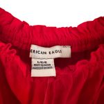 American Eagle  Off-The-Shoulder Babydoll Dress Women's Large‎ Red Coquette Girl Photo 6