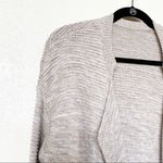 Gap  Lapel Heavyweight Open Long Length Cardigan Oatmeal Heather Size Small Photo 2