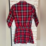 Gracia  Red and Navy Plaid Dress Photo 1
