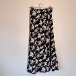 Vintage Maurice’s Black Yellow Floral Maxi Skirt Womens 4 Casual Fall Peasant Photo 5