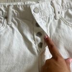 MOTHER The Loosey Fray Short Size 27 White Photo 8