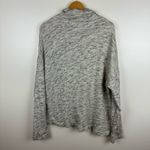 J.Crew Womens Vintage Fleece Cotton Terry Turtleneck Sweater Speckle Grey Sz XL Photo 3