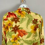Faithfull the Brand Faithfull the Brand Crop Top Tie Front Size 6 Floral Yellow Tropical Blouse Photo 5
