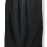 Vintage Liz Claiborne Collection Silk Skirt‎ Black Size 6 Photo 0