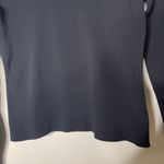 Helmut Lang  black rubber crewneck fitted long sleeve top sz M Photo 4