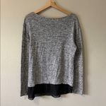 Kut From The Kloth  Knit Layered Sweater Top Size S Long Sleeve Gray Black Photo 2