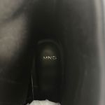 Mango  MNG Square Toe Kitten Heel Leather Boots Black Size 42/ US 10 Photo 12