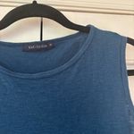 Cut Loose Simple Blue Tank Midi Dress Size Small Dark Lapis Blue Natural Fibers Photo 4