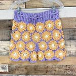Tach Clothing Gloria Crochet Shorts NWT Size XS Festival Beach Summer Fun Purple Photo 6