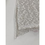 Aeropostale Women’s Sweater Long Sleeve Ivory Silver Thread Open Knit Size Small White Photo 7