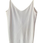 NIKIBIKI NWOT  White Mini Low-Back Ribbed Slip Dress One Size Photo 0
