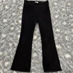 Frame  The Jetset High Rise Pull On Flare Leg Jeans Sheen Noir Size 2 Photo 0