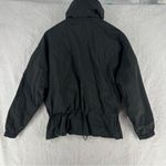 Lucky Brand  Missy Black‎ Windbreaker Jacket Drawcord Waist Packable Hood Size M Photo 10
