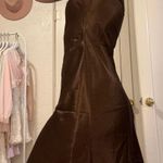 To The Max brown silky slip dress Photo 3