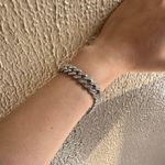 CZ Link Chain Bracelet for Men Women Streetwear Punk Hip Hop Unisex Style Gold Photo 7