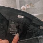 Vince Denim Mid Rise Skinny Jeans 5 Pocket Black Cigarette Jean Mulberry Size 24 Photo 8