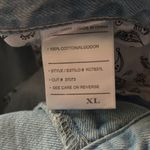 KanCan USA KanCan Daisy High Rise Mom Shorts Sz XL Cuff Hem Distressed Light Wash Summer Photo 7