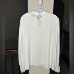 Modcloth  Statement Sleeve Blouse with Keyhole Button Back Size XL 70s Style Photo 8