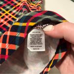 kim rogers Womens Size 2X XXL Multicolored Plaid Cotton Top Shirt Blouse Coastal Photo 2