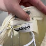 Diane Von Furstenberg  Butter Yellow Pintuck Button Down Shirt Size 10 Photo 2