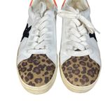 Steve Madden  White Leather Pursued Leopard Cap Sneakers Women Sz 7.5 Photo 7