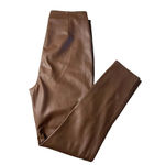 We The Free Free People Spitfire Skinny Faux Leather HighWaist Pants sz 29 Brown Photo 3