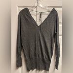 BCBGMAXAZRIA Viscose/Wool Blend V-Neck Open Back Fitted Sweater Size Medium Photo 3