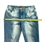 No Excuses  Blue Distressed Whitewash Flared & Frayed Wide Leg Junior’s Size 15 Photo 12