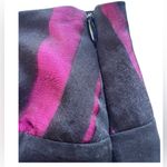 Apostrophe Women's Size 12 Black & Pink A-Line Skirt Semi Sheer Black Overlay Photo 6