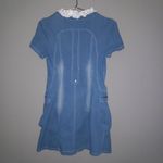 Beautiful Japanese S Manga Denim Zip Front Cargo Pocket Mini Dress Blue Photo 1