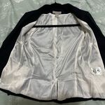 H&M  Dark Black Navy Women's Blazer Birdseye Weave Classic Lined Photo 1