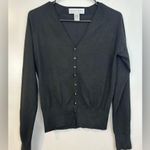 Sutton Studio Black Silk Blend Cardigan Sweater Size Medium Bloomingdales Photo 0