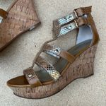 Guess  silver faux snakeskin wedges Photo 0