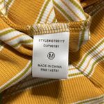 Blue Blush  honey stripe knit bodysuit size medium adjustable strap deep v neck Photo 8