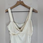 Reformation  Anine Knit Twist Front Tank size Medium in Ivory Cream $58 Photo 5