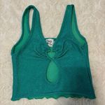Princess Polly  Clover Top Teal Sparkly Photo 1