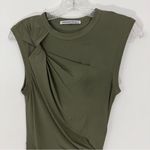 Alexander Wang  Twisted Crepe Jersey Mini Dress in Cargo Size XS Photo 3