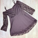 Black Gothic Mini Dress 5x plus size Sexy Off Shoulder Lace Bodycon corset tie Photo 2