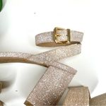 Dune London Glitter Sparkle Ankle Strap Block Heel Sandals Party Shoes Photo 6