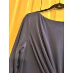 Ralph Lauren Lauren Womens 3/4 Sleeve Blue Twist Knot Dress Size 16 Polyester/El Photo 5