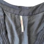 Free People Mia Gauze Embroidered Long Sleeve Mini Dress Black Photo 7