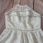Trina Turk  Picnic Lace Eyelet Halter Dress Size 8 White Halter READ Photo 4