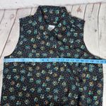 CAbi 3440 Whimsy Floral Black Collared Sleeveless Button Up Blouse 3440 Photo 6